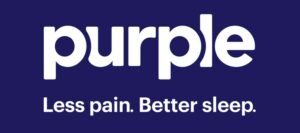 Purple Mattress Logo - Less Pain. Better Sleep.