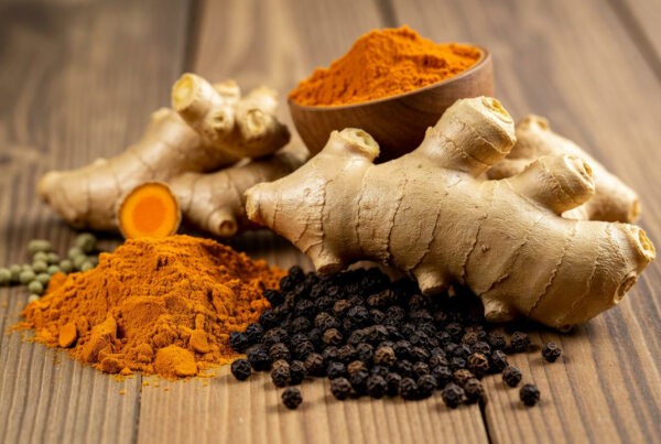 Turmeric and ginger may support gut health and better sleep by reducing inflammation and easing digestive discomfort.